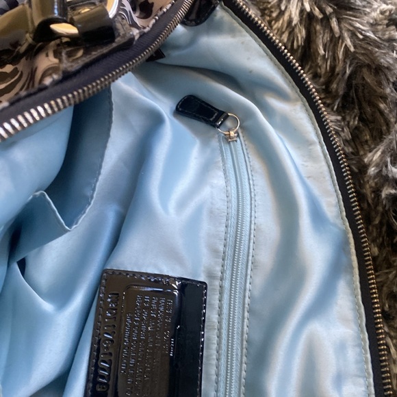 Coach Madison Sophia Ocelot Leopard Satchel Patent Leather Trim - Picture 13 of 16